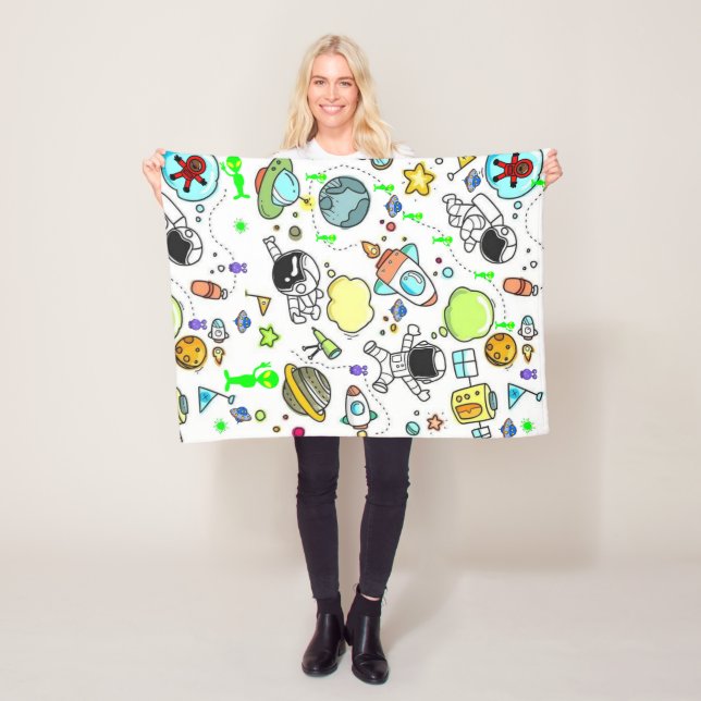 Spaceships Stars Aliens  Blanket (In Situ)