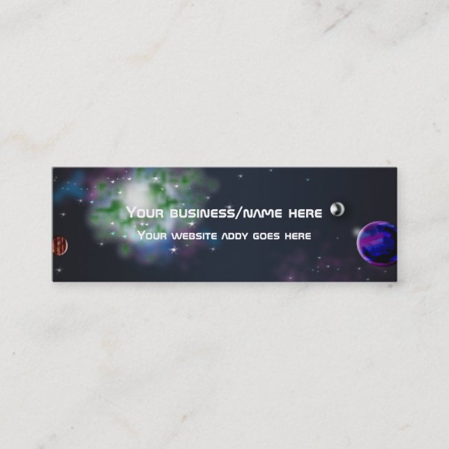 spaceshot mini business card (Front)