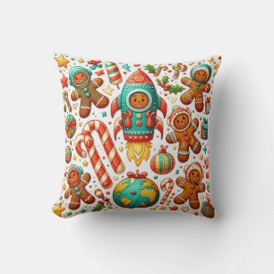 SpaceShuttle christmas Throw Pillow