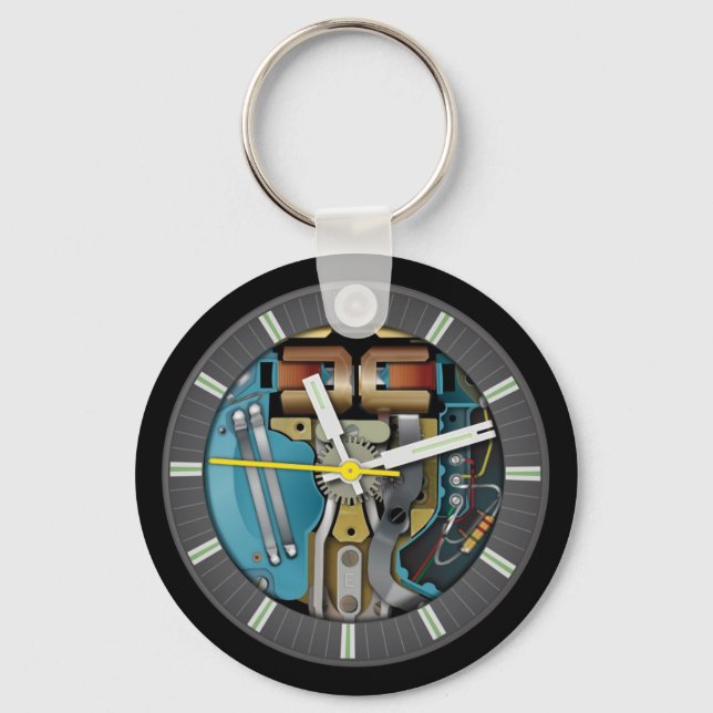 SpaceView Watch Keychain (Front)
