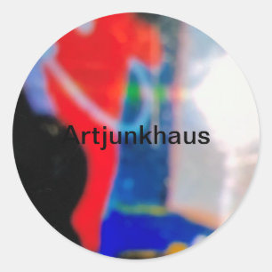 Spacewalk Abstract Jeff Hankamer Artjunkhaus Art Classic Round Sticker