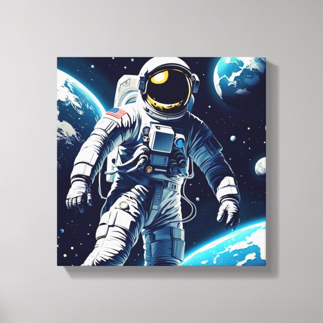 SPACEWALK-EVA 4 CANVAS PRINT (Front)