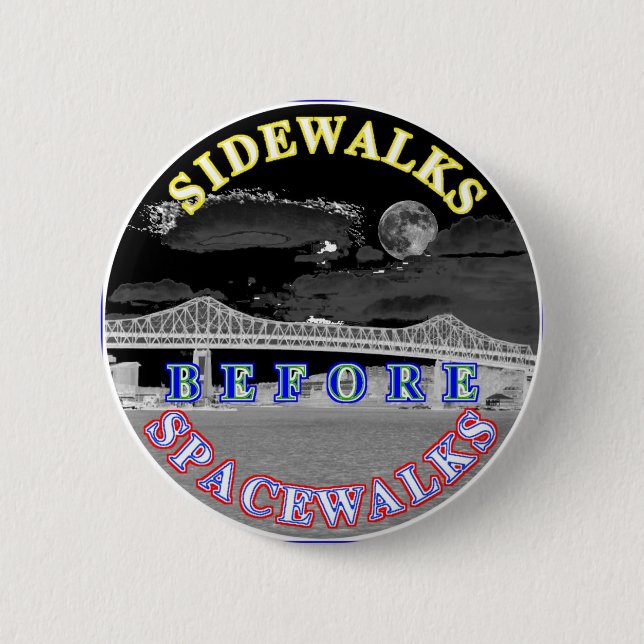 SpaceWalks 2 Inch Round Button (Front)