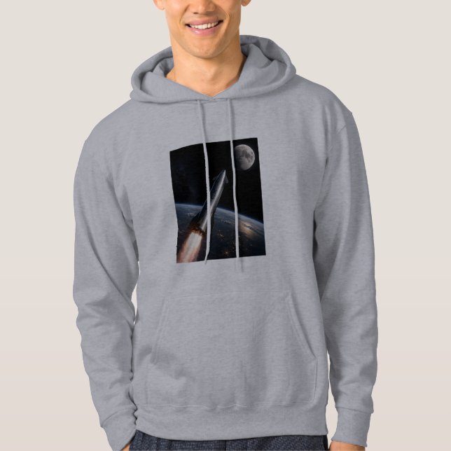 SpaceX Starship Launch | Reusable Rocket Hoodie (Front)
