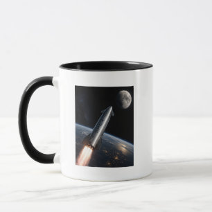 SpaceX Starship Launch   Reusable Rocket Mug