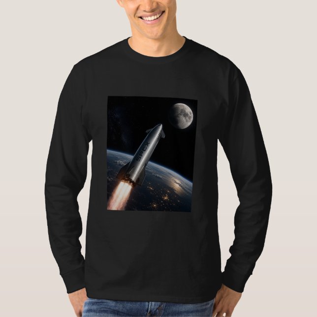 SpaceX Starship Launch | Reusable Rocket T-Shirt (Front)