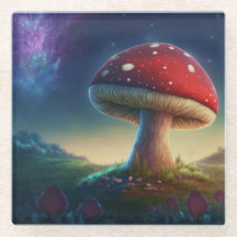 Spacey Amanita Muscaria Coaster