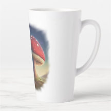 Spacey Amanita Muscaria Latte Mug