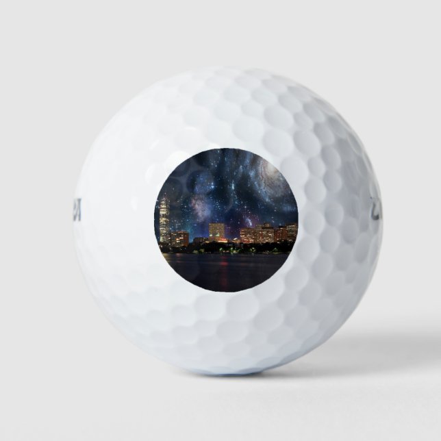 Spacey Boston Golf Balls (Front)