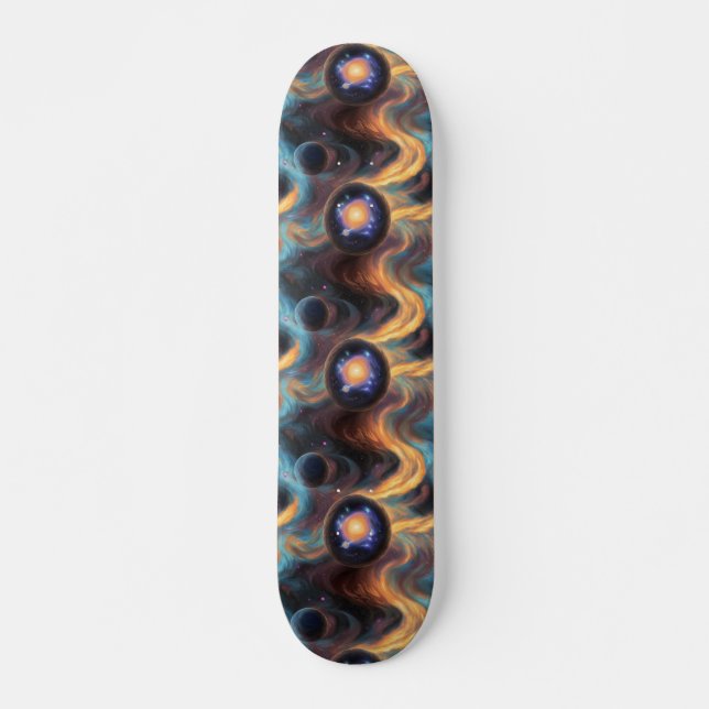spacey design skateboard (Front)