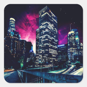 Spacey Los Angeles Square Sticker