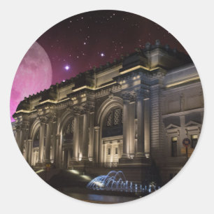 Spacey Metropolitan Museum Classic Round Sticker