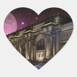 Spacey Metropolitan Museum Heart Sticker