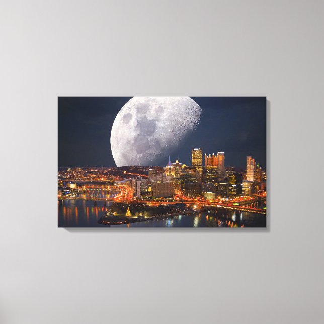 Spacey Pittsburgh Canvas Print (Front)