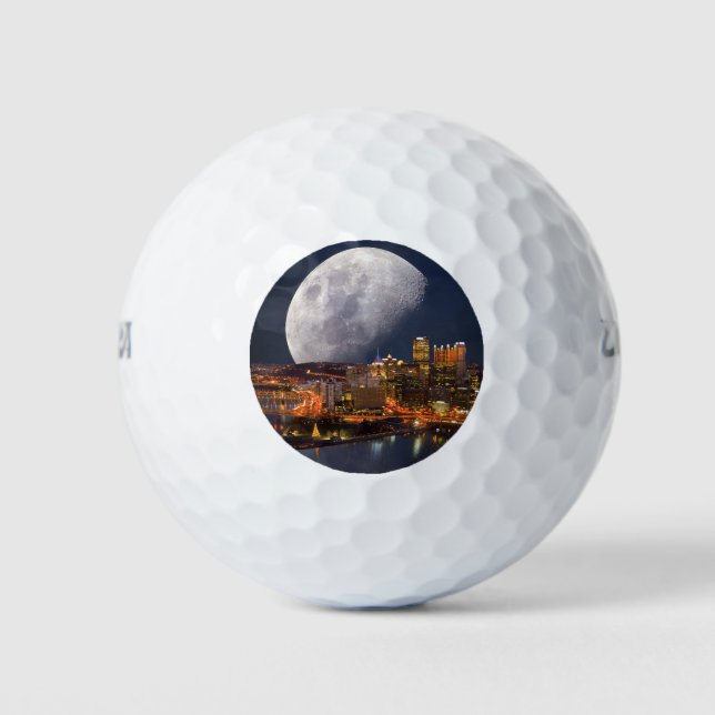 Spacey Pittsburgh Golf Balls (Front)