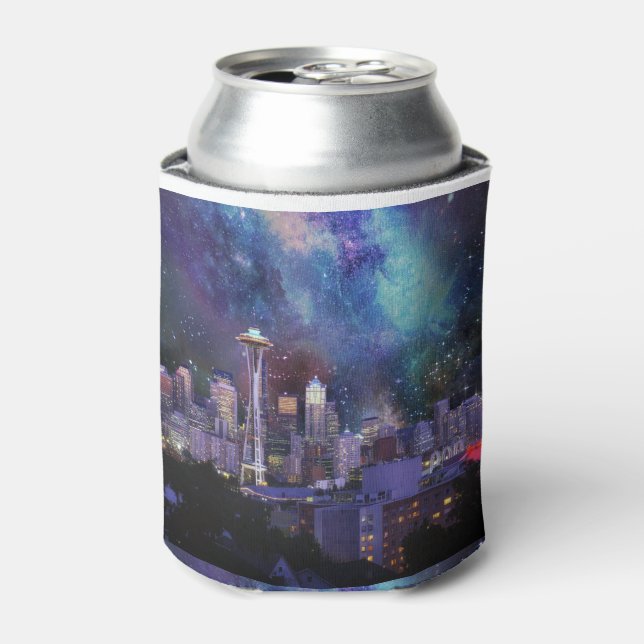 Spacey Seattle Can Cooler (Can Front)