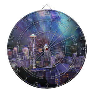 Spacey Seattle Dartboard