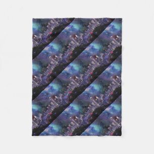 Spacey Seattle Fleece Blanket