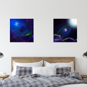 Spacial Fantasies Planets on Fire