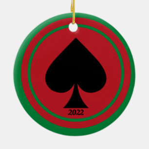 Spade Casino Ornements de Noël