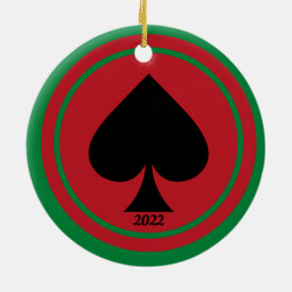 Spade Casino Ornements de Noël