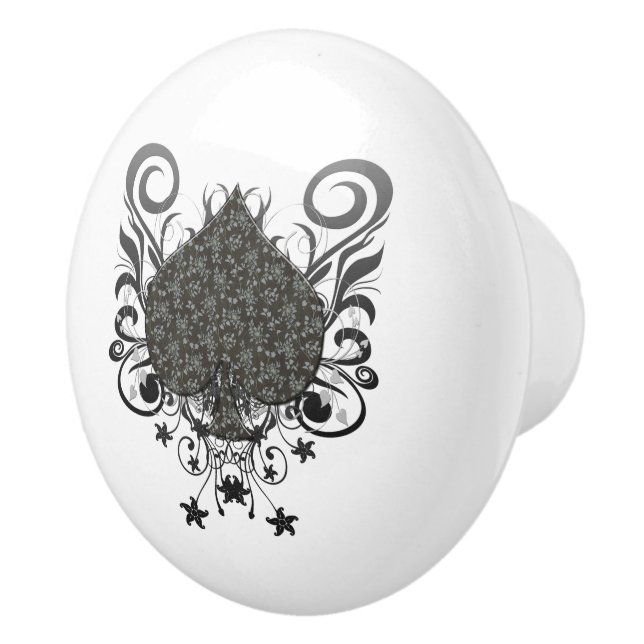 Spade Ceramic Knob (Right)