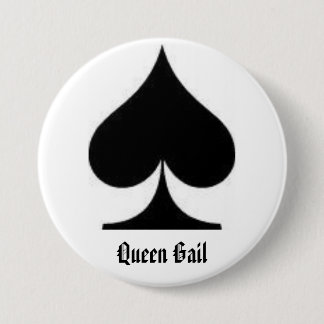 spade, Queen Gail 3 Inch Round Button