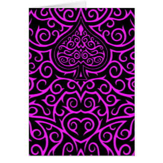 Spade & Scrollwork - Pink