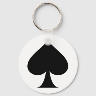 Spade symbol keychain