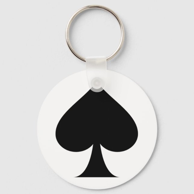 Spade symbol keychain (Front)