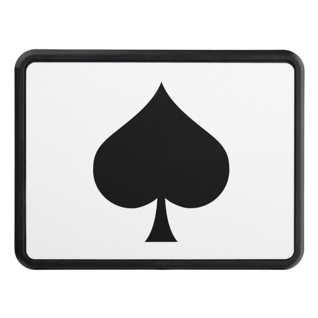Spade Symbol Trailer Hitch Cover (Front)