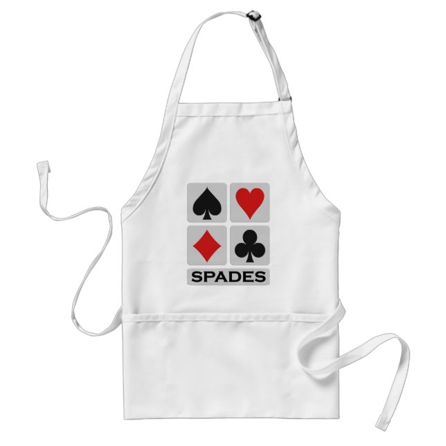 Spades apron - choose style & colour (Front)