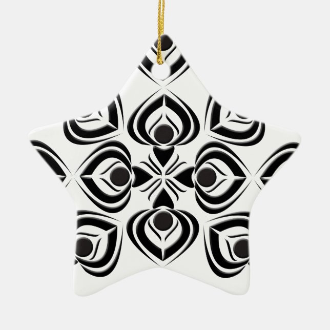 Spades Ceramic Ornament (Front)
