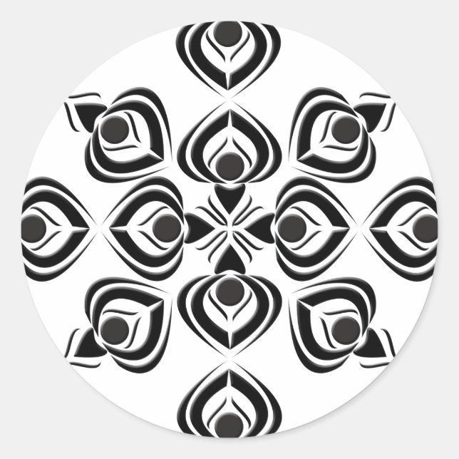 Spades Classic Round Sticker (Front)