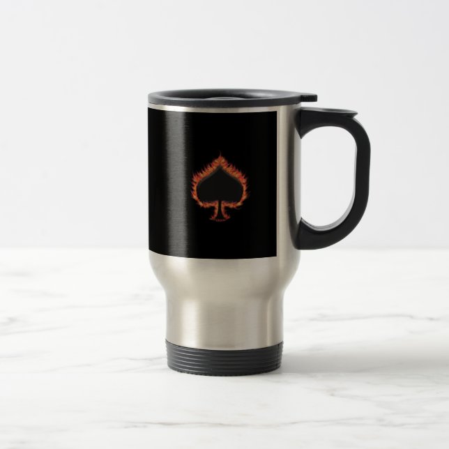 Spades Flames Travel Mug (Right)