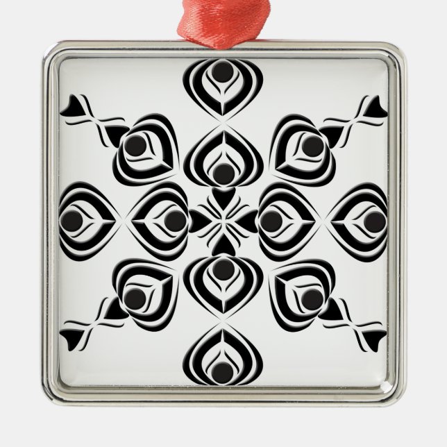 Spades Metal Ornament (Front)