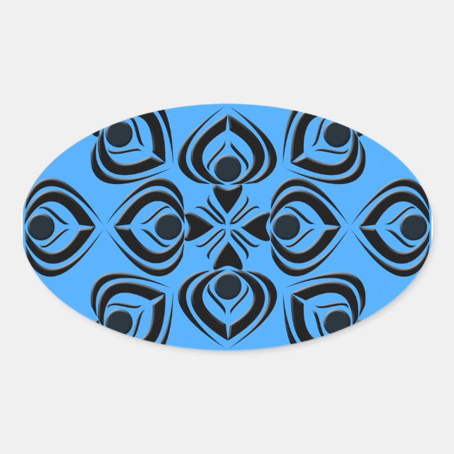 Spades Oval Sticker (Front)