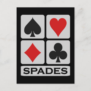 Spades postcard