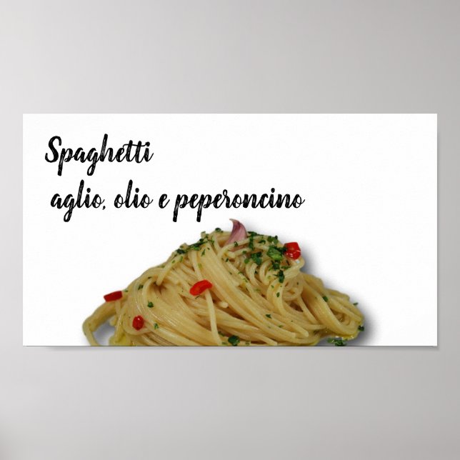 Spaghetti aglio, olio e peperoncino - Poster (Front)