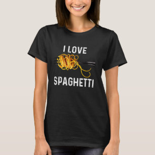 Spaghetti Art For Men Women Pasta Lover Meatballs T-Shirt