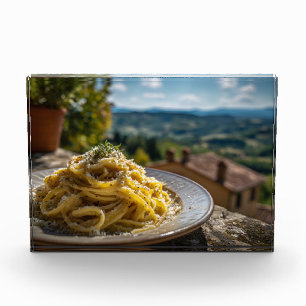 Spaghetti Cacio e Pepe Photo Block