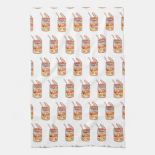 Spaghetti Can Retro poster Kitchen Towel