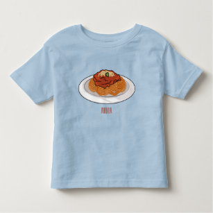  Spaghetti cartoon illustration Toddler T-shirt