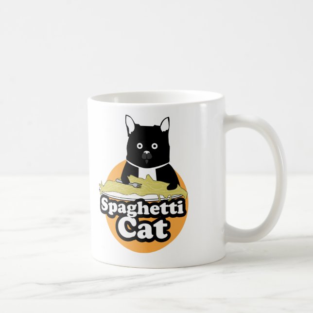 Spaghetti Cat Coffee Mug (Right)