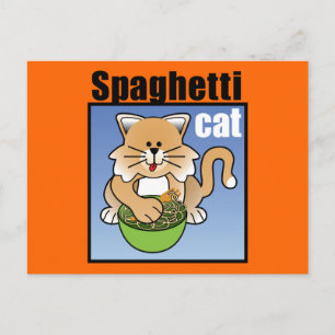 Spaghetti Cat Frenzy Postcard