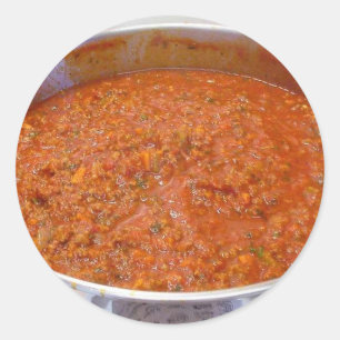 Spaghetti Dinner Cooking Food Italian Sauce Classic Round Sticker