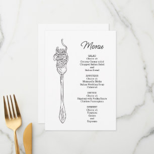 Spaghetti Dinner  Menu