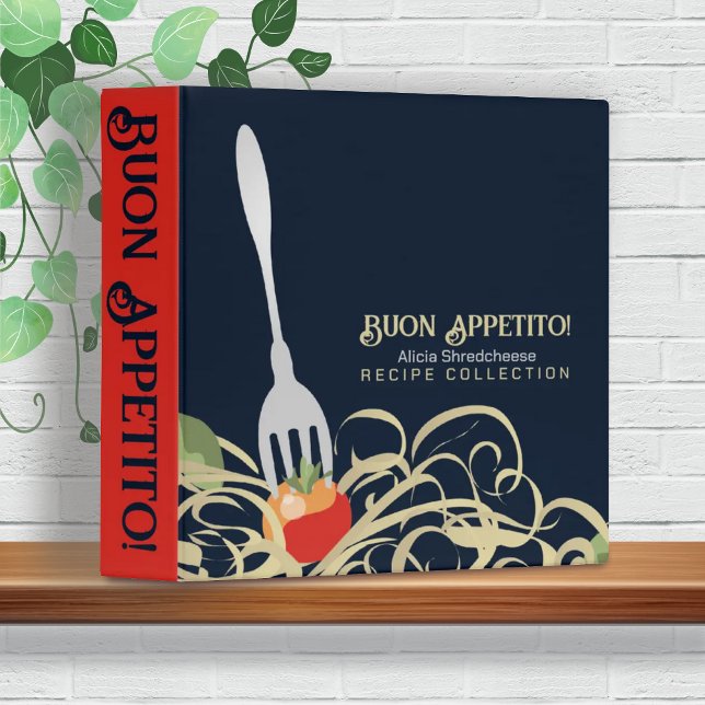 spaghetti fork tomato recipe cookbook binder (Creator Uploaded)