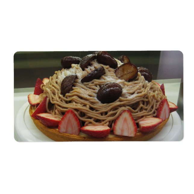Spaghetti japonais et gâteau aux fraises (Devant)