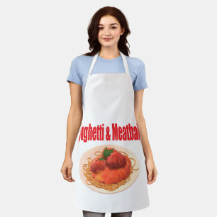 Spaghetti & Meatballs  Apron